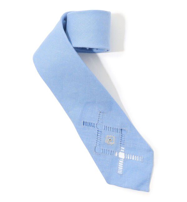 TOMORROWLAND GOODS「SPECIALE リネン レース ネクタイ」|ネクタイ・蝶ネクタイ|65 ブルー