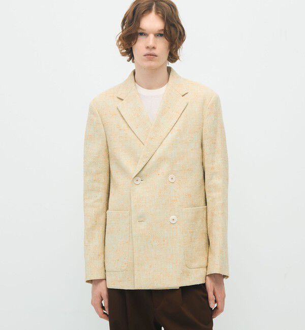 CABaN「CABaN コットンシルクカナパ 4Bダブルジャケット」|テーラードジャケット|
