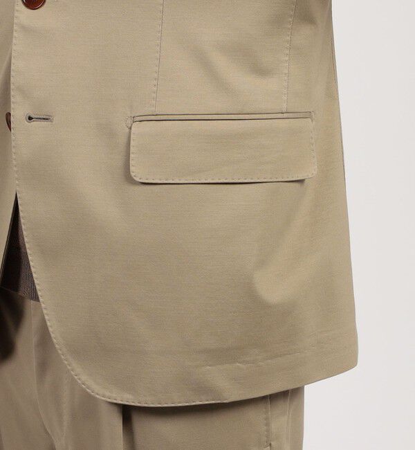 TOMORROWLAND MENS「コットンポリエステル ストレッチツイル シングルブレステッド2Bジャケット」|テーラードジャケット|