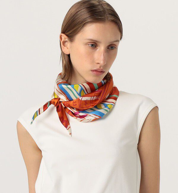 TOMORROWLAND GOODS「manipuri COCKTAIL シルクスカーフ」|バンダナ・スカーフ|