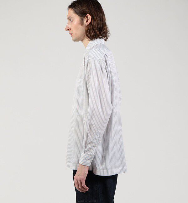 TOMORROWLAND MENS「コットンストライプ ダブルポケットシャツ」|シャツ・ブラウス|