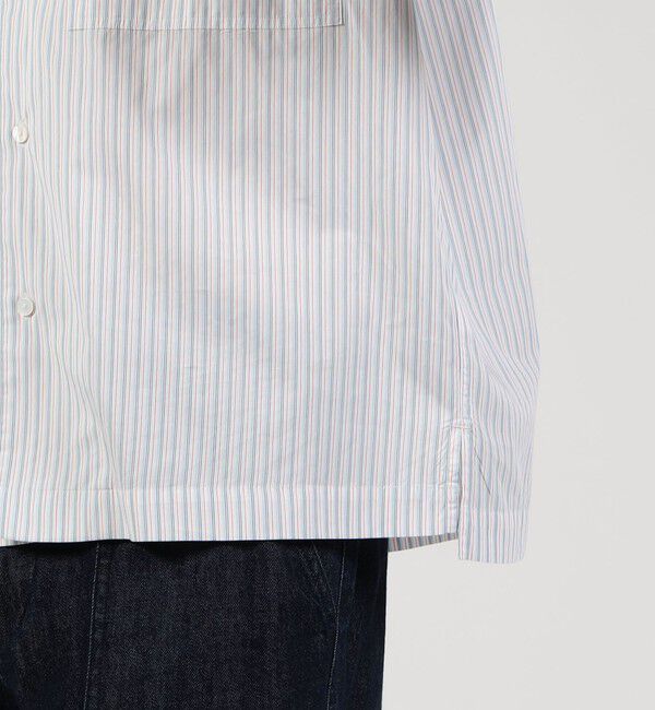 TOMORROWLAND MENS「コットンストライプ ダブルポケットシャツ」|シャツ・ブラウス|