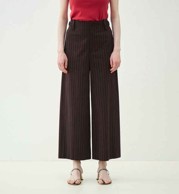 MACPHEE「ナチュラルスラブストレッチ セミワイドパンツ」|その他|