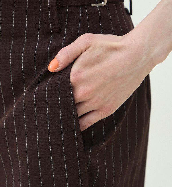MACPHEE「ナチュラルスラブストレッチ セミワイドパンツ」|その他|