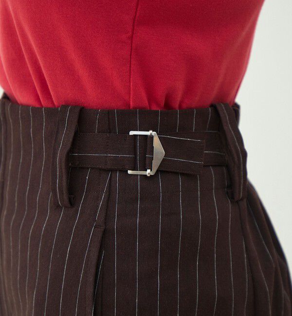 MACPHEE「ナチュラルスラブストレッチ セミワイドパンツ」|その他|