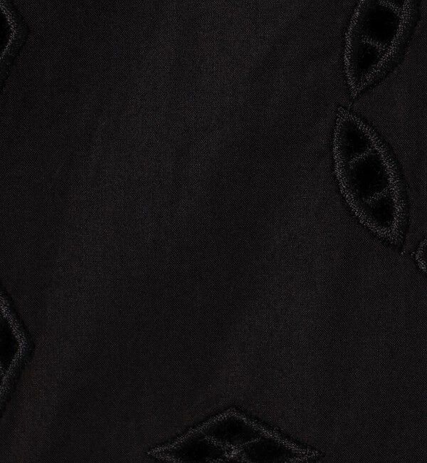 DES PRES「カットワークエンブロイダリー クルーネックシャツワンピース」|ワンピース|