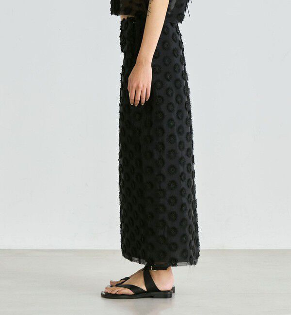 Edition「フラワーエンブロイダリー フレアスカート」|スカート|