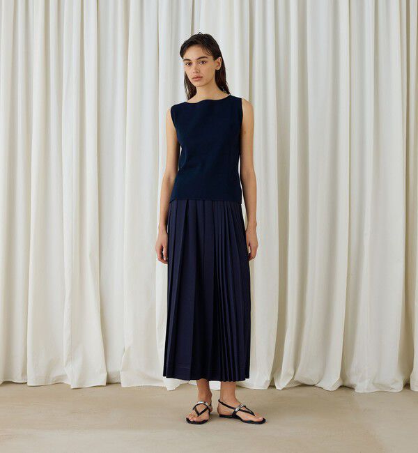 DES PRES「ハイツイストドライコットン ノースリーブプルオーバー」|ニット・セーター|