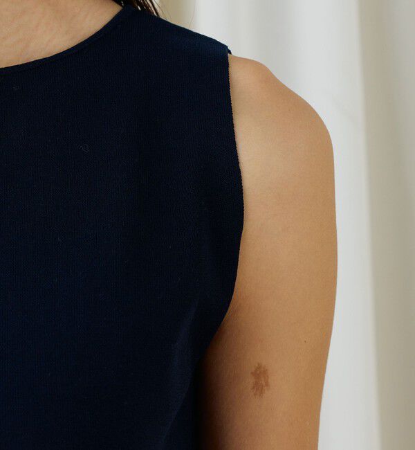 DES PRES「ハイツイストドライコットン ノースリーブプルオーバー」|ニット・セーター|