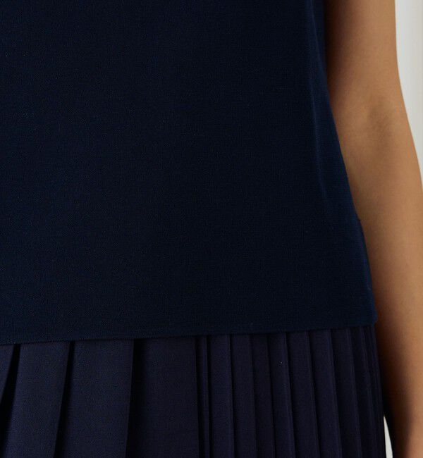 DES PRES「ハイツイストドライコットン ノースリーブプルオーバー」|ニット・セーター|