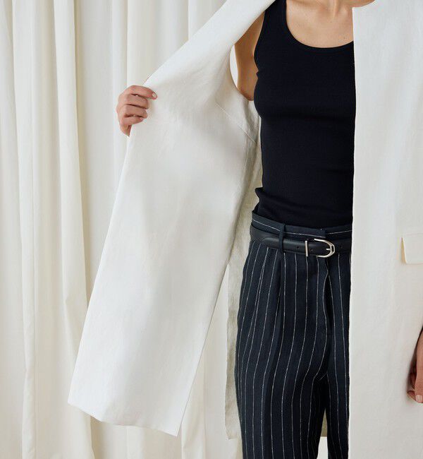 DES PRES「ファブリックコンビ ロングジレ」|ベスト・ジレ|