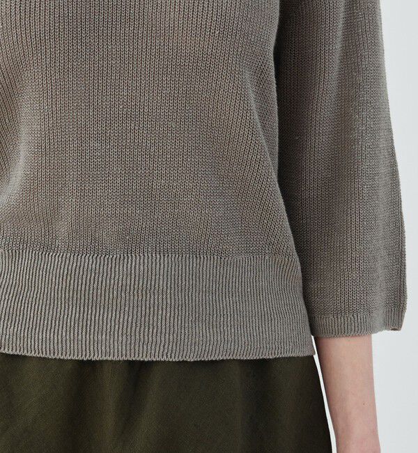 GALERIE VIE「 リネンハーフカーディガン クルーネックプルオーバー」|ニット・セーター|