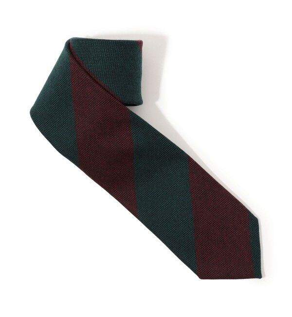 TOMORROWLAND GOODS「STEFANO BIGI ウール レジメンタルストライプ ネクタイ」|ネクタイ・蝶ネクタイ|56 レッド系