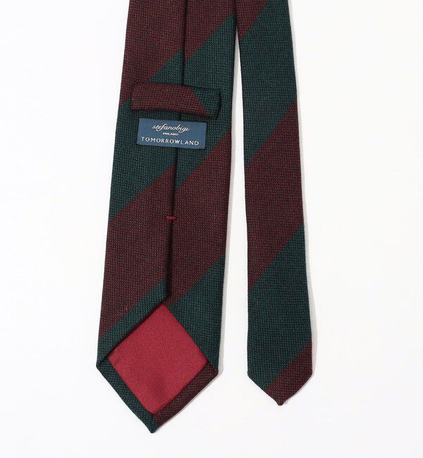 TOMORROWLAND GOODS「STEFANO BIGI ウール レジメンタルストライプ ネクタイ」|ネクタイ・蝶ネクタイ|