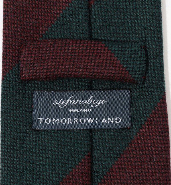 TOMORROWLAND GOODS「STEFANO BIGI ウール レジメンタルストライプ ネクタイ」|ネクタイ・蝶ネクタイ|