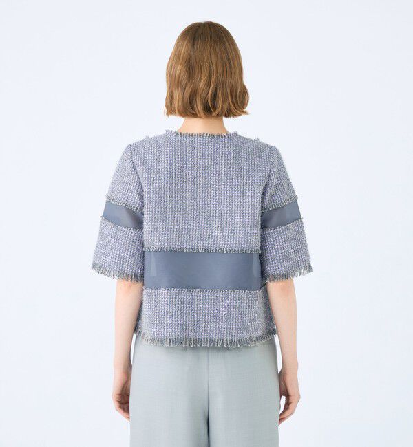 Ballsey「ブロッキングツイード ハーフスリーブプルオーバー」|その他|