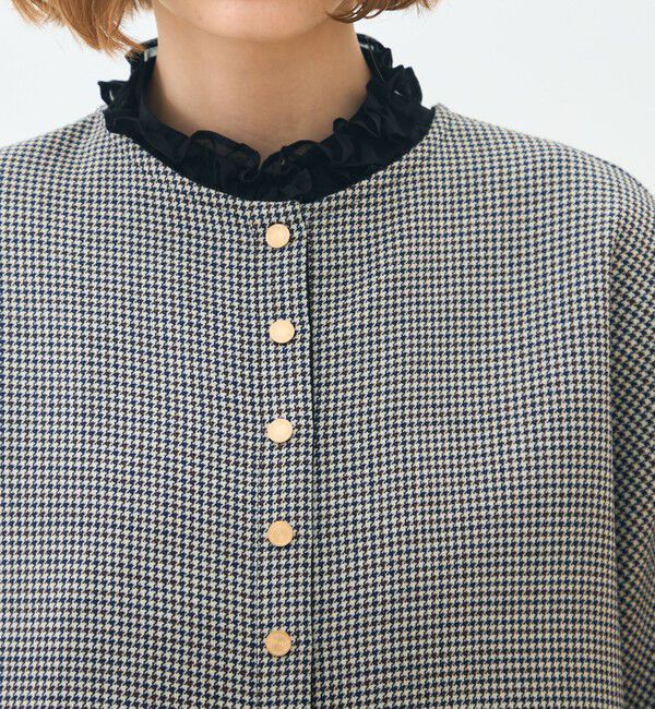 TOMORROWLAND collection「ガンクラブトゥースリバー 4-wayクローク」|ベスト・ジレ|