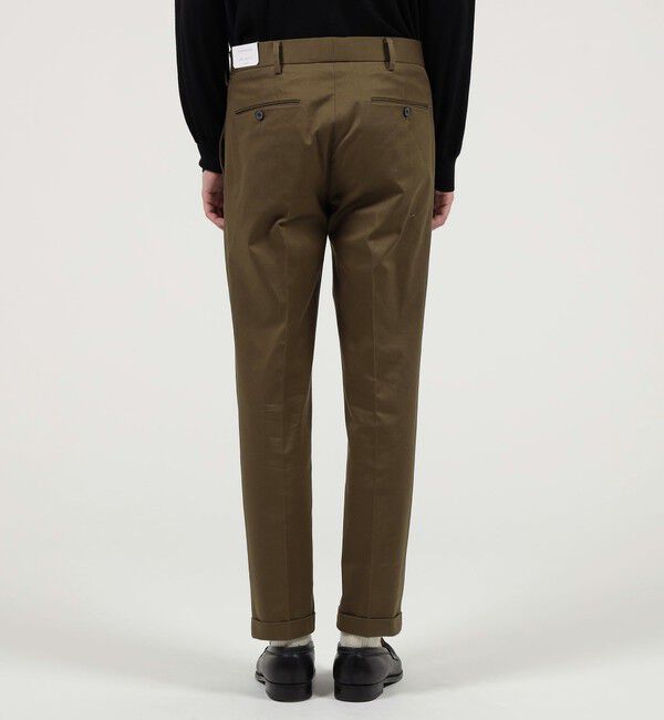 TOMORROWLAND MENS「チノストレッチ スリムテーパードパンツ」|チノ|
