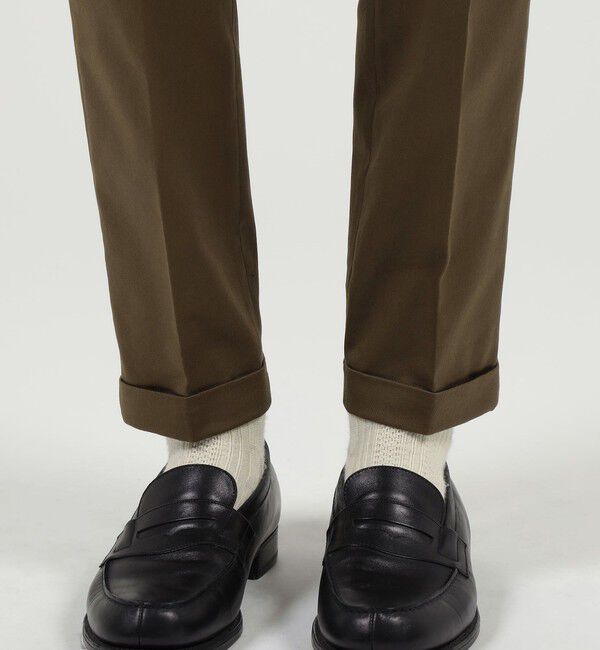 TOMORROWLAND MENS「チノストレッチ スリムテーパードパンツ」|チノ|