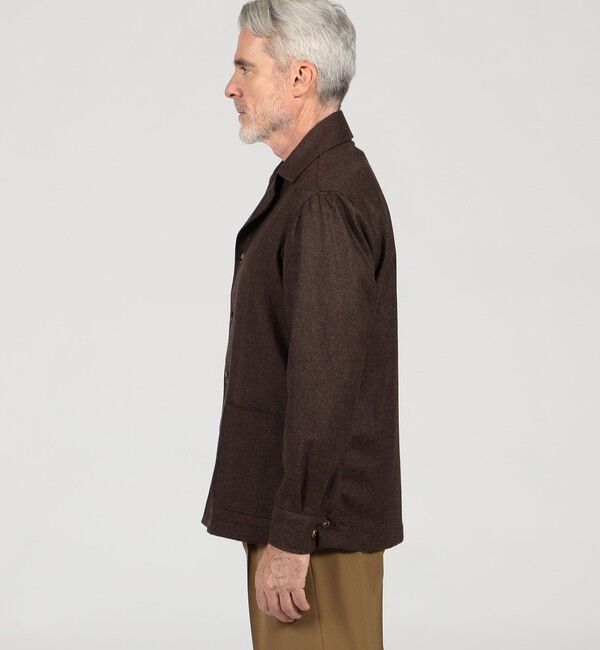 TOMORROWLAND MENS「TOMORROWLAND PILGRIM ウール ハンドカバーシャツ」|ブルゾン・スタジャン|