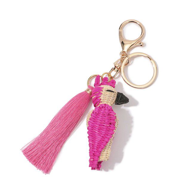 TOMORROWLAND GOODS「Mercedes Salazar Cockatoo キーチェーン」|チャーム・キーホルダー|34 ピンク系