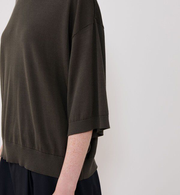 GALERIE VIE「シルク ハーフスリーブプルオーバー」|ニット・セーター|