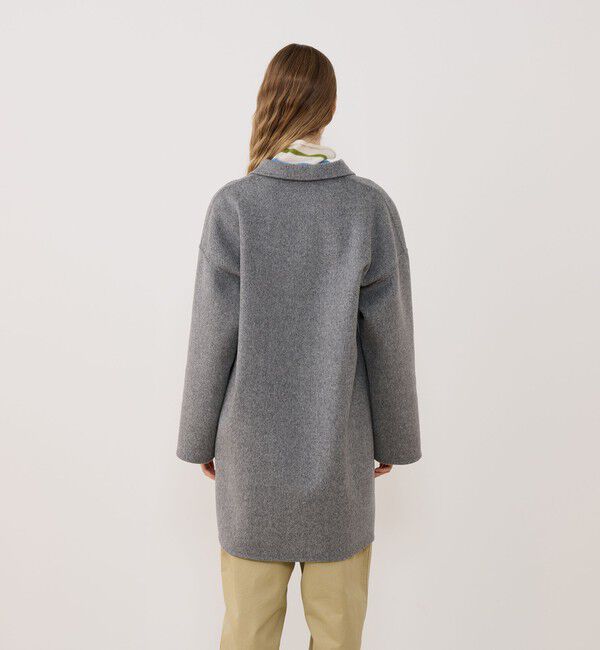 GALERIE VIE「ウールダブルフェイス キモノスリーブコート」|チェスターコート|