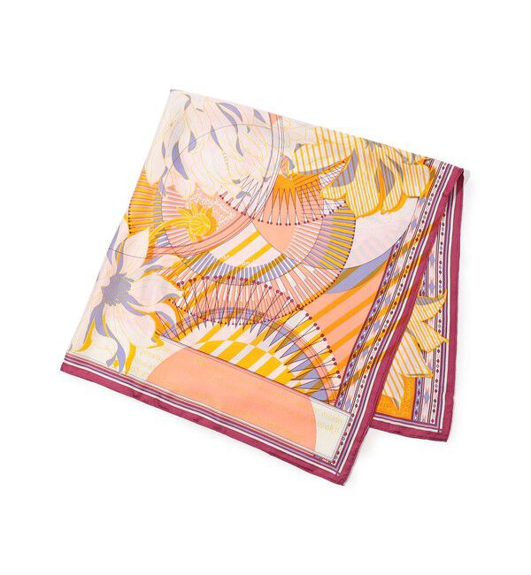TOMORROWLAND GOODS「manipuri DAHLIA スカーフ」|バンダナ・スカーフ|28 オレンジ系
