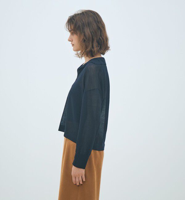 MACPHEE「シアーウールブレンド スキッパープルオーバー」|ニット・セーター|