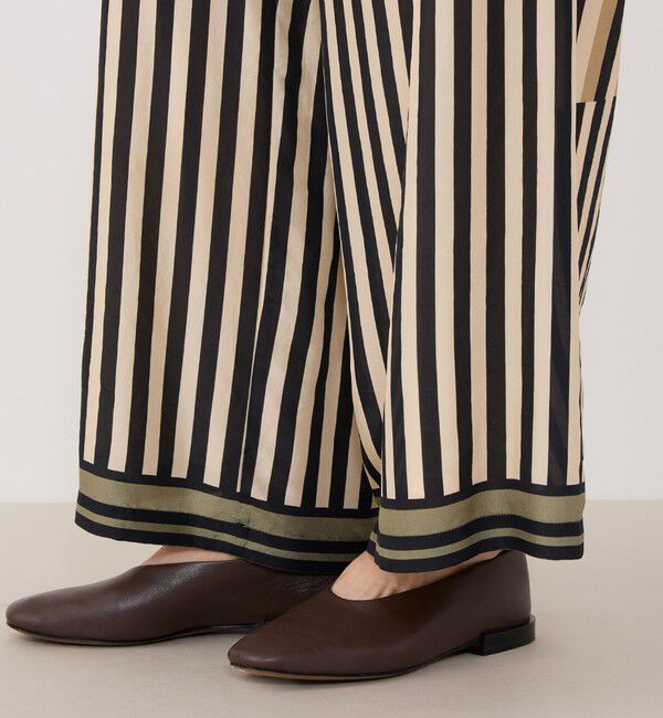 GALERIE VIE「シルクハブタエストライププリント ワイドイージーパンツ」|その他|