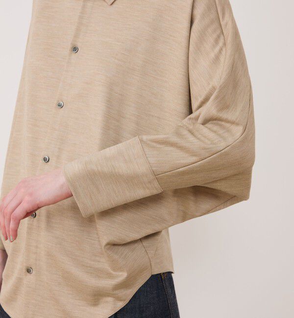 GALERIE VIE「ウォッシャブルウールジャージー ドルマンスリーブシャツ」|シャツ・ブラウス|