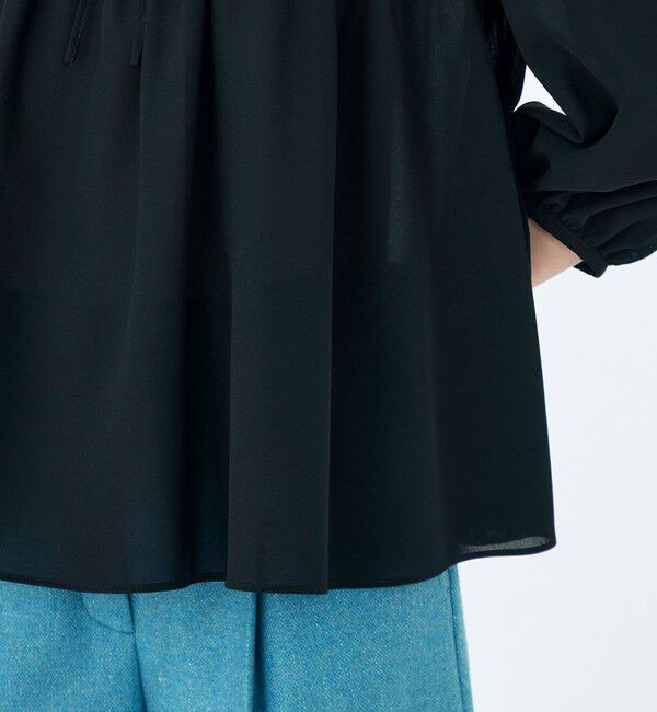 Ballsey「シアートロピカル ボリュームギャザーブラウス」|シャツ・ブラウス|