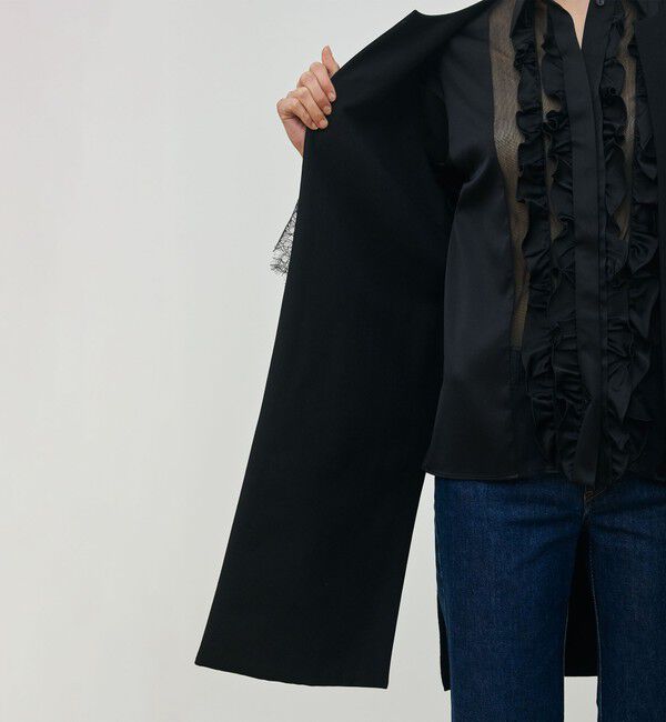 DES PRES「ウールファブリックコンビ ロングジレ」|ベスト・ジレ|