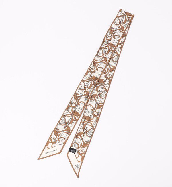 TOMORROWLAND GOODS「Atelier TOMORROWLAND BIT MOTIF BANDEAU シルクスカーフ」|バンダナ・スカーフ|