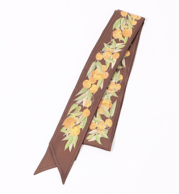 TOMORROWLAND GOODS「Atelier TOMORROWLAND AUTUMN FLOWER BANDEAU シルクスカーフ」|バンダナ・スカーフ|