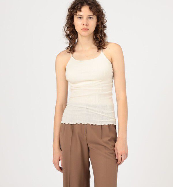 TOMORROWLAND GOODS「HAKUJI ウールリブキャミソール」|キャミソール|