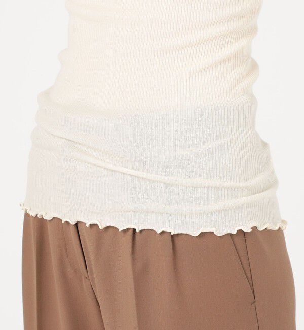 TOMORROWLAND GOODS「HAKUJI ウールリブキャミソール」|キャミソール|