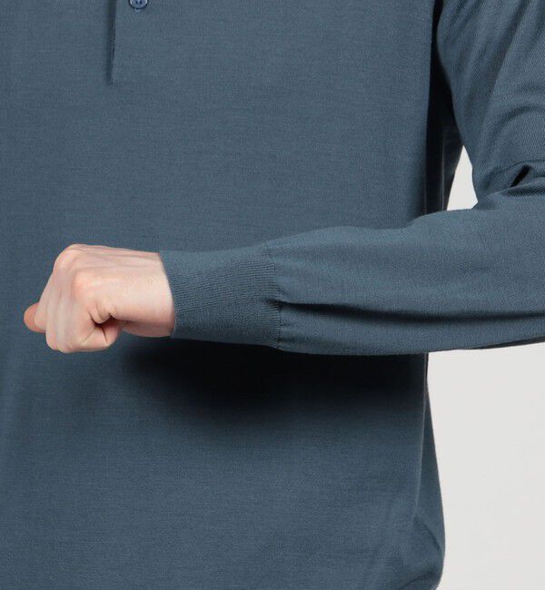 TOMORROWLAND MENS「TOMORROWLAND tricot スーパーファインメリノウール ニットポロシャツ S-WOOL」|ニット・セーター|