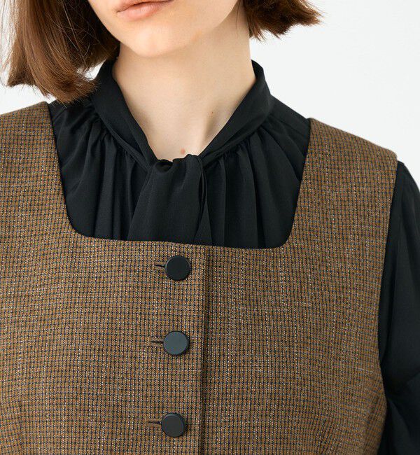 Ballsey「Tiffany スクエアネックジレ」|ベスト・ジレ|