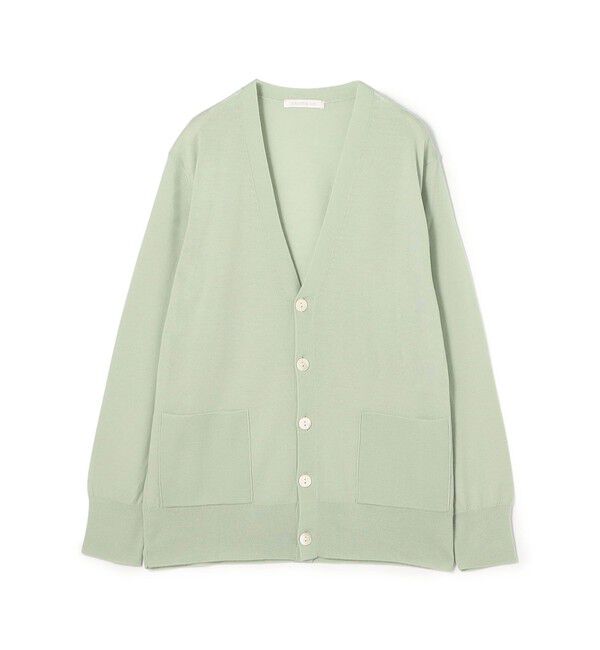 GALERIE VIE「プレーンウール Vネックカーディガン」|カーディガン|53 グリーン