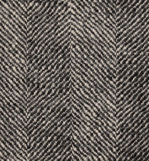 GALERIE VIE「ワイドヘリンボーン カラーレストレンチコート」|ノーカラーコート|