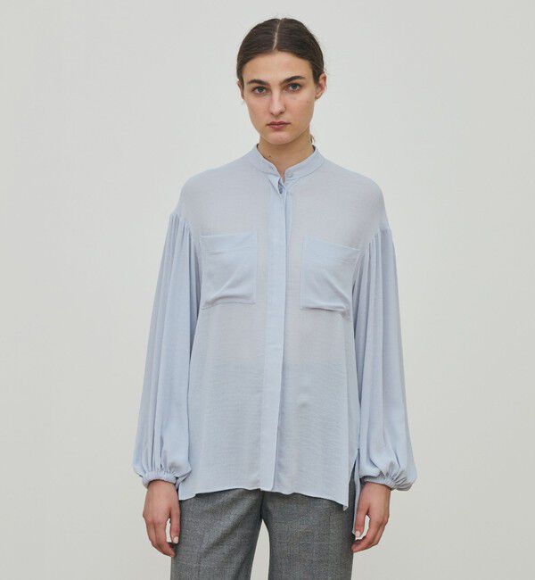 DES PRES「ダブルクレープ チュニックブラウス」|シャツ・ブラウス|