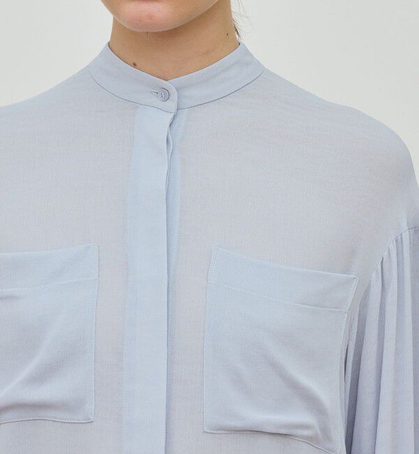 DES PRES「ダブルクレープ チュニックブラウス」|シャツ・ブラウス|