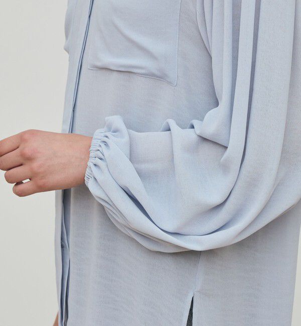 DES PRES「ダブルクレープ チュニックブラウス」|シャツ・ブラウス|