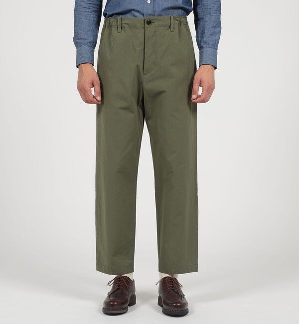 TOMORROWLAND MENS「80/2スーピマコットン イージーパンツ BORGHI」|チノ|
