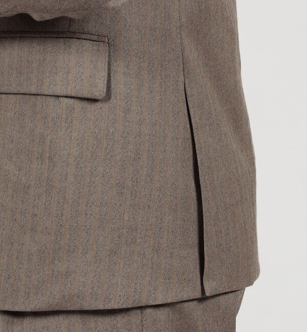 TOMORROWLAND MENS「ウールヘリンボーン ダブルブレステッド6Bジャケット」|テーラードジャケット|