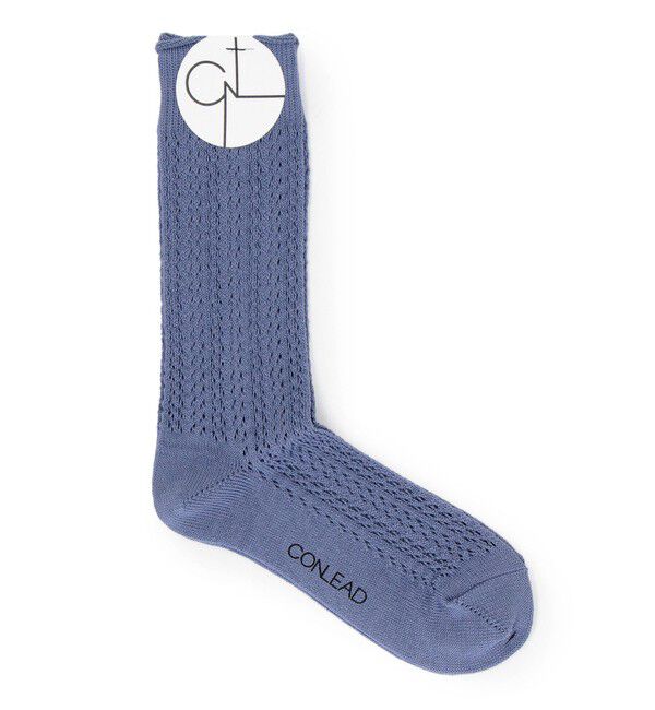 TOMORROWLAND GOODS「CONLEAD LACE SHORT ソックス」|ソックス|63 ライトブルー