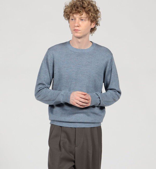 TOMORROWLAND MENS「TOMORROWLAND tricot メリノベーシック クルーネックプルオーバー」|ニット・セーター|