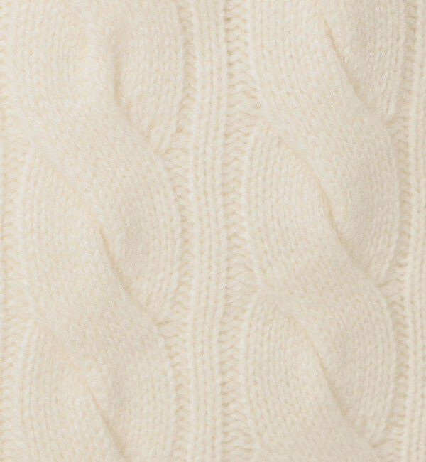 GALERIE VIE「モンゴルカシミヤケーブル クルーネックプルオーバー」|ニット・セーター|