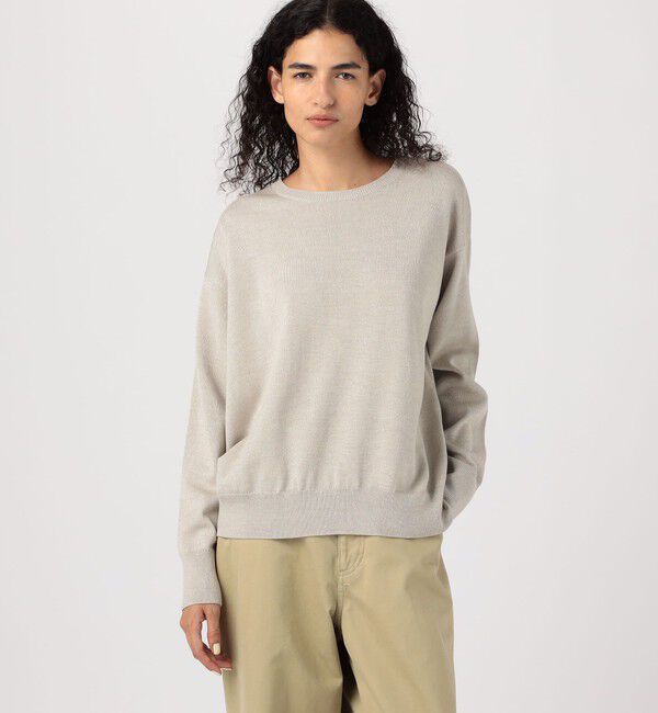 GALERIE VIE「ウーステッドウール ラウンドネックプルオーバー」|ニット・セーター|